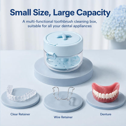Retainly™ 3-in-1 Retainer Cleaning Case
