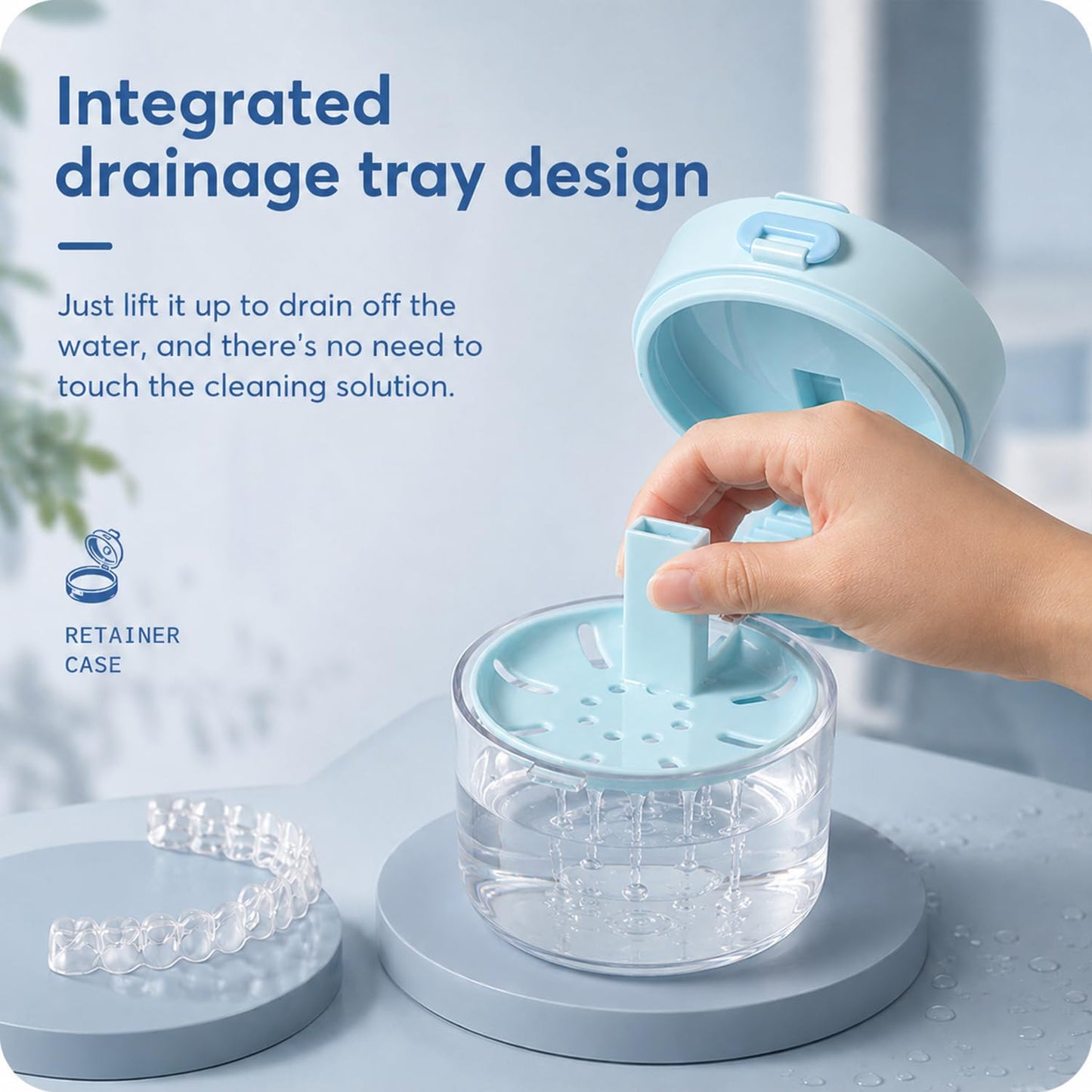 Retainly™ 3-in-1 Retainer Cleaning Case