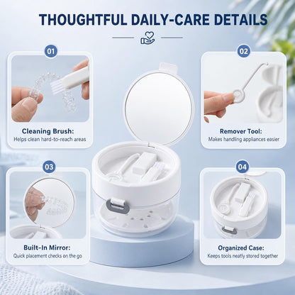 Retainly™ 3-in-1 Retainer Cleaning Case